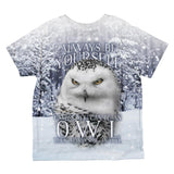 Always Be Yourself Unless Snowy Winter Owl All Over Toddler T Shirt