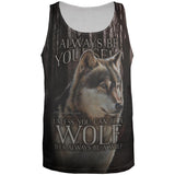 Always Be Yourself Unless Timber Wolf All Over Mens Tank Top
