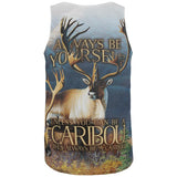 Always Be Yourself Caribou Reindeer All Over Mens Tank Top