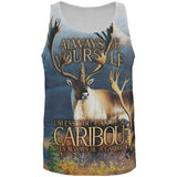 Always Be Yourself Caribou Reindeer All Over Mens Tank Top