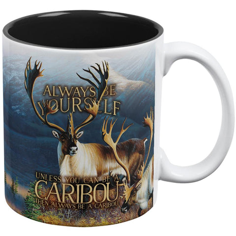 Always Be Yourself Caribou Reindeer All Over Coffee Mug