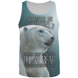 Always Be Yourself Unless Polar Bear All Over Mens Tank Top