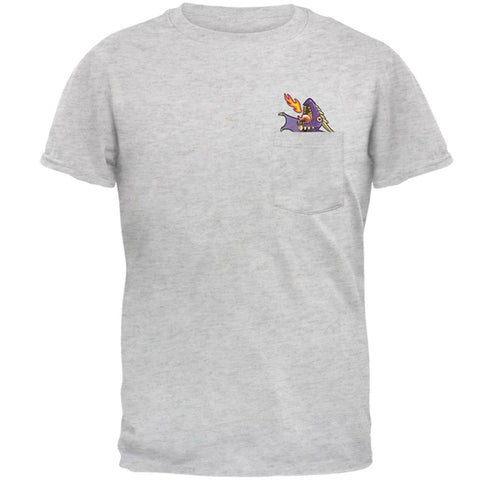 Purple Dragon RAWR Pocket Pet Mens Pocket T Shirt