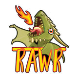 Green Dragon RAWR Pocket Pet Mens Pocket T Shirt