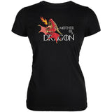 Mother of a Dragon Cute Red Fire Juniors Soft T Shirt front view