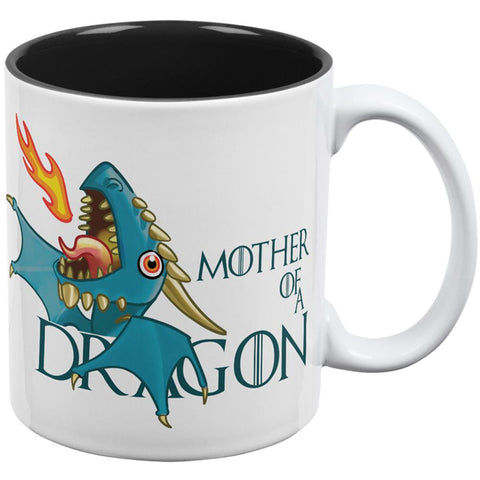 Mother of a Dragon Blue All Over Coffee Mug