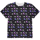 Galaxy Unicorn Pattern All Over Youth T Shirt