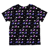 Galaxy Unicorn Pattern All Over Toddler T Shirt