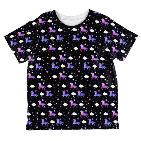 Galaxy Unicorn Pattern All Over Toddler T Shirt