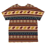 Autumn Moose Adirondack Pattern All Over Toddler T Shirt