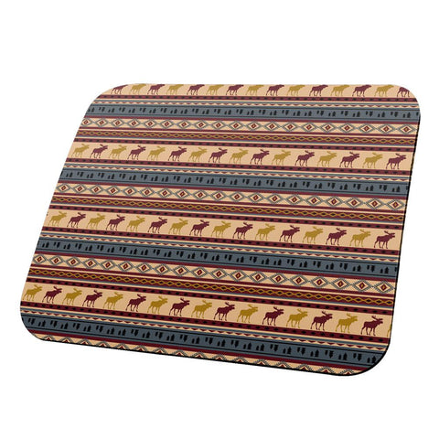 Autumn Moose Adirondack Pattern All Over Mouse Pad