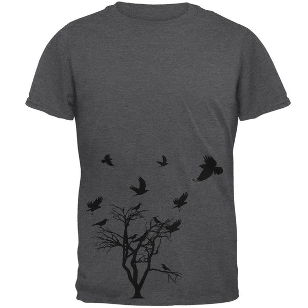 Crow Raven Flying Winter Tree Mens T Shirt – AnimalWorld.com