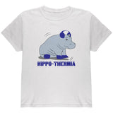 Hippo Hippothermia Cold Winter Funny Youth T Shirt