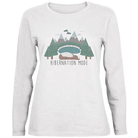 Autumn Bear Hibernation Mode Ladies' Relaxed Jersey Long-Sleeve Tee