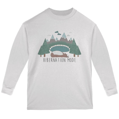 Autumn Bear Hibernation Mode Youth Long Sleeve T Shirt
