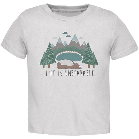 Autumn Life is Unbearable Bear Pun Toddler T Shirt