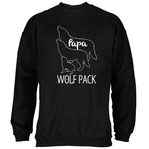 Wolf Pack Papa Dad Father Mens Sweatshirt