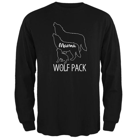 Wolf Pack Mama Mom Mother Mens Long Sleeve T Shirt
