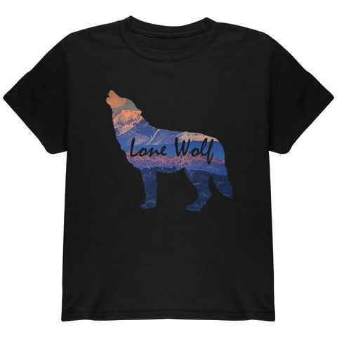 Lone Wolf Lanscape Youth T Shirt