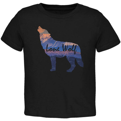 Lone Wolf Lanscape Toddler T Shirt