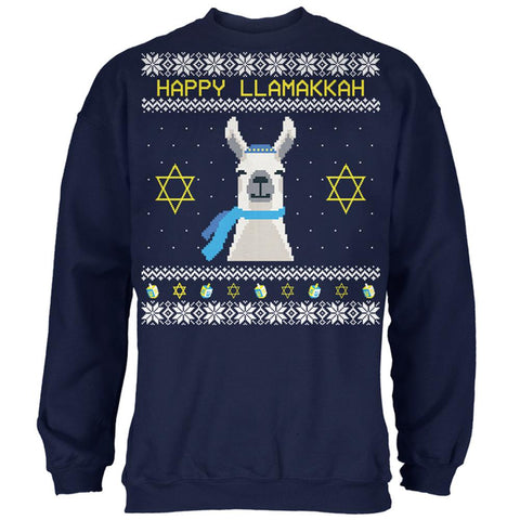 Llama Llamakkah Ugly Hanukkah Sweater Mens Sweatshirt