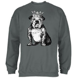 English Bulldog Crown Mens Sweatshirt