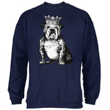 English Bulldog Crown Mens Sweatshirt