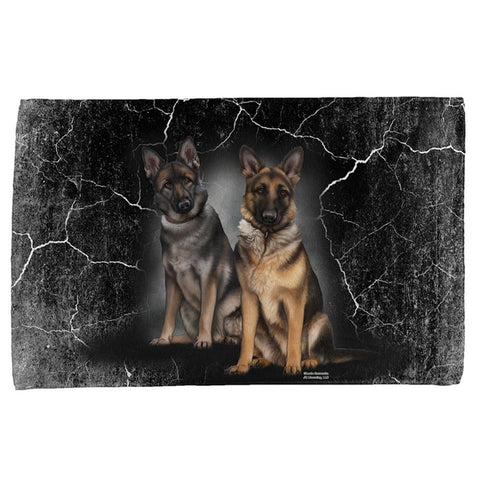 German Shepherds Live Forever All Over Hand Towel