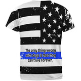 Thin Blue Line K9 Unit German Shepherd Live Forever All Over Mens T Shirt