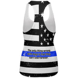 Thin Blue Line K9 Unit German Shepherd Live Forever All Over Womens Work Out Tank Top