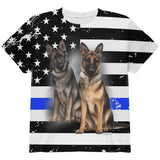 Thin Blue Line K9 Unit German Shepherd Live Forever All Over Youth T Shirt