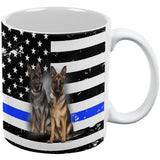 Thin Blue Line K9 Unit German Shepherd Live Forever All Over Coffee Mug