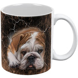 English Bulldog Live Forever All Over Coffee Mug