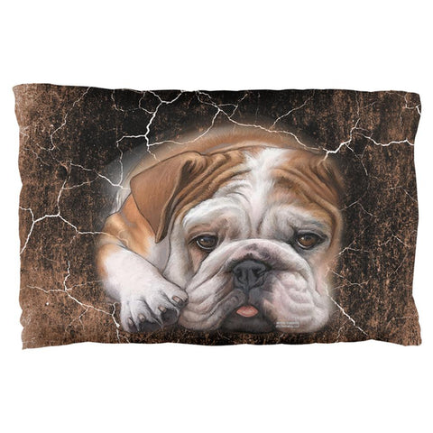English Bulldog Live Forever Pillow Case