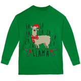 Christmas Fa La Llama Youth Long Sleeve T Shirt
