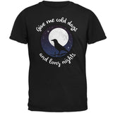 Cold Days Long Nights Fall Moon Raven Mens T Shirt