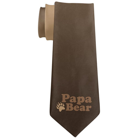 Father's Day Papa Bear All Over Neck Tie
