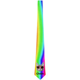 LGBT Chillin Cat Rainbow All Over Neck Tie