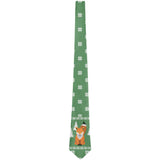 Ugly Christmas Sweater Big Fox All Over Neck Tie