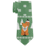 Ugly Christmas Sweater Big Fox All Over Neck Tie