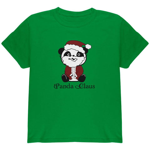 Christmas Panda Santa Claus Cute Youth T Shirt
