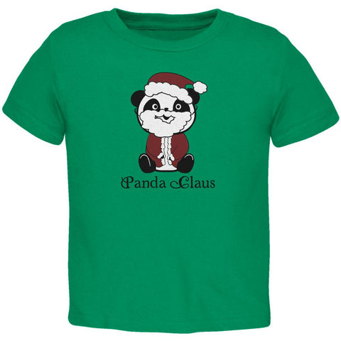 Christmas Panda Santa Claus Cute Toddler T Shirt