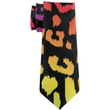 Rainbow Cheetah Spots All Over Neck Tie