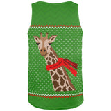 Ugly Christmas Sweater Big Giraffe Scarf All Over Mens Tank Top