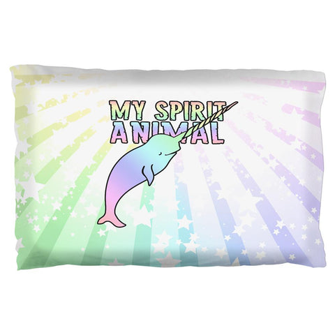 My Spirit Animal Narwhal Unicorn Of The Sea Pastel Pillow Case