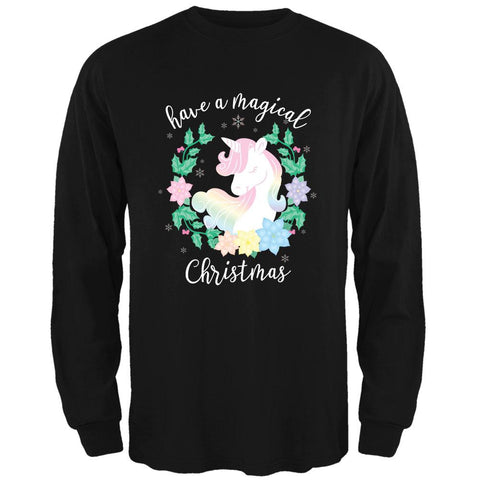 Have a Magical Christmas Unicorn Mens Long Sleeve T Shirt