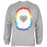 Halloween Rainbow Heart Unicorn Costume Pony Mens Sweatshirt