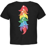 Halloween Rainbow Heart Unicorn Costume Pony Toddler T Shirt