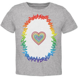 Halloween Rainbow Heart Unicorn Costume Pony Toddler T Shirt