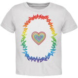 Halloween Rainbow Heart Unicorn Costume Pony Toddler T Shirt